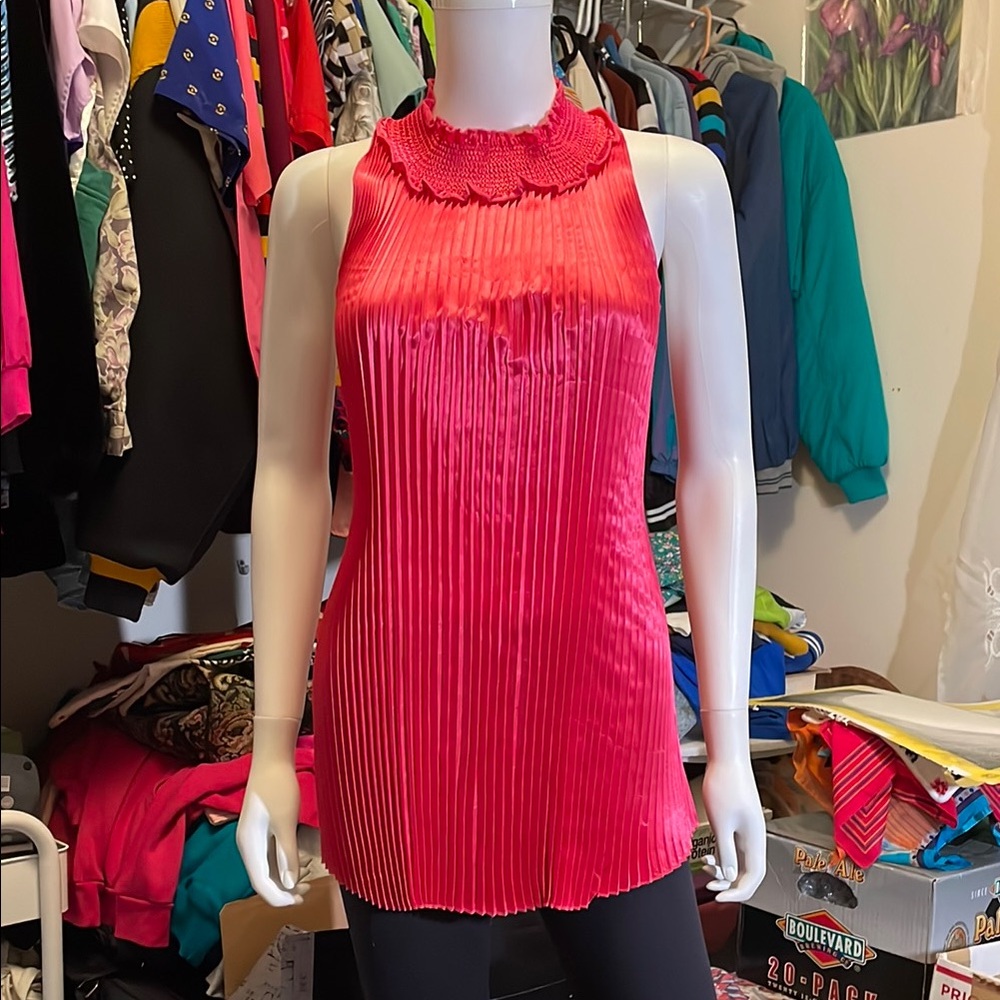 Elegant Pink Sleeveless Top
